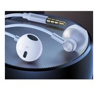 Auricolari in-ear con jack da 3,5 mm, con cavo, con microfono e cancellazione del rumore, per Galaxy A13 5G, A14 5G, A15 5G, A25 A32 A52 A72 A03S A04S A05S A05 Moto G Power (3,5 mm, bianco)