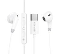Auricolari in-ear con microfono e controllo volume, Hi-Fi stereo cablati per Samsung Galaxy A37, A57, A07, S25, S25, S24, FE, A17, A16, A35, A55, A55, A56, A25, A15, 5g, con microfono e controllo del