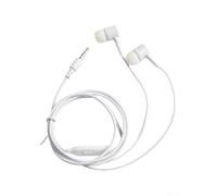 Auricolari In-Ear Filo Jack 3.5mm Leggeri Comodi | Jack audio 3.5mm standard, compatibilità , per smartphone tablet laptop, and play, nessun driver(white)