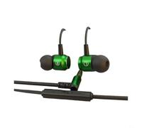 Auricolari in-ear senza fili con microfono per bassi, in ABS, con cavo, leggere, compatte e sportive, cavo da 3,5 mm, per telefono cellulare, PC, auricolari cablati con cavo (3,5 mm, verde)