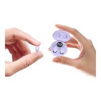 Auricolari in-ear wireless Bluetooth invisibili, morbidi, con cancellazione del rumore, auricolari nascosti per orecchie più piccole, TWS, mini auricolari per iPhone, Android, ufficio, lavoro e sonno