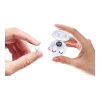 Auricolari in-ear wireless Bluetooth invisibili, morbidi, con cancellazione del rumore, auricolari nascosti per orecchie più piccole, TWS, mini auricolari per iPhone, Android, ufficio, lavoro e sonno