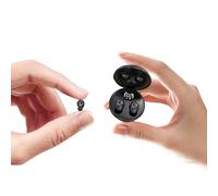 Auricolari in-ear wireless Bluetooth invisibili, morbidi, con cancellazione del rumore, auricolari nascosti per orecchie più piccole, TWS, mini auricolari per iPhone, Android, ufficio, lavoro e sonno