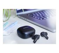 Intenso Buds Pro - Cuffie TWS True Wireless T510HAE con Hybrid ANC, ENC, Bluetooth e fino a 35 ore di riproduzione musicale, colore: Nero