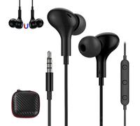 Auricolari Intra auricolari cablati magnetici 3,5 mm con microfono e controllo del volume, cuffie stereo HiFi per Samsung Galaxy A15 A14 A13 A12 A23 A32 A52S A71 Xiaomi Redmi Note 13 12 11 Pro+ iPad