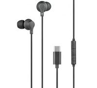 Auricolari intrauricolari USB C nere con telecomando e microfono