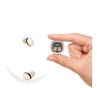 Auricolari invisibili Bluetooth color pelle, discreti, piccoli, nascosti, mini micro auricolari Bluetooth per lavoro, auricolari wireless per dormire invisibile, cuffie impermeabili per orecchie