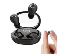 Auricolari invisibili Bluetooth per piccoli canali uditivi, wireless, mini auricolari nascosti, morbidi e piccoli, con cancellazione del rumore, ultra compatti, vestibilità discreta, per iPhone