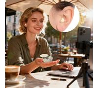 Auricolari Invisibili,Discreto Blocco del Rumore Basso Profilo Auricolare per Dormire su un Lato - Auricolari Per Orecchie Piccole Con Custodia Di Ricarica | per Casa, Lavoro, Palestra, Viaggio, Ester