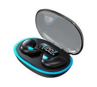 Auricolari invisibili IPX5 impermeabili 5.3 auricolari stereo D7X4 2025 nuove mini cuffie Bluetooth X5 vibrano multifunzionale graticcio, auricolari a graticcio, rumore in silicone per computer (nero)