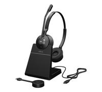 Auricolari Jabra Engage 55 SE wireless DECT per ufficio e call center con microfono a cancellazione del rumore, USB-C, neri