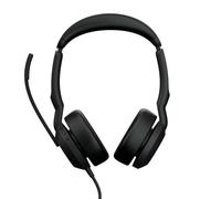 Auricolari Jabra Evolve2 50 cablati e Bluetooth con Cancellazione Attiva del Rumore, microfono, ottimizzati per Microsoft Teams, neri