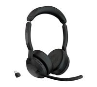 Auricolari Jabra Evolve2 55 wireless Bluetooth con Cancellazione Rumore e microfono, nero