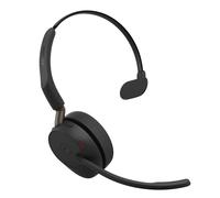 Auricolari Jabra Evolve3 65 wireless Bluetooth con cancellazione adattiva rumore, microfono, Teams, nero