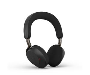 Auricolari Jabra Evolve3 75 wireless Bluetooth con Cancellazione Rumore, Microfono IA, uso professionale, neri