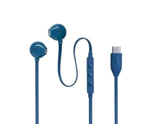 Auricolari JBL Tune 305C cablati USB-C Hi-Res con microfono blu