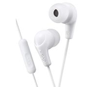 Auricolari JVC Gumy Plus con microfono e telecomando per dispositivi connessi - Inserti auricolari in silicone - Bianco