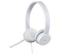 Auricolari Lenovo 110 con filo USB-A per ufficio/call center, microfono Boom, grigio