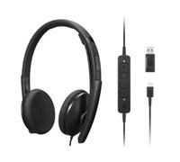 Auricolari Lenovo 4XD1M45626 con cavo USB-C Supraaurali Professionali Nero