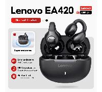 Auricolari Lenovo EA420 Sport Bluetooth 5.4 senza fili con microfono, tipo a molletta per orecchie a forma di U, TWS, controllo touch, lunga durata della batteria Tagli UnicaPolipropilene