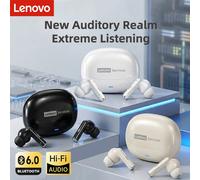 Auricolari Lenovo Wireless Bluetooth 6.0 Cuffie HiFi con Riduzione del Rumore ENC per Chiamate, Gaming e Sport con Microfono LE257 Nuovi