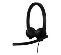 Logitech 981-001430 H570e Cuffie da ufficio cablate nere con cavo da 1,9 m