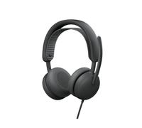 Logitech Zone Wired 2 - Cuffia con microfono con cancellazione del rumore e ANC ibrida adattiva, USB-C con adattatore USB-A - Grafite