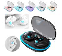 Auricolari micro per dormire senza senso 5.3 compatibili con Bluetooth Cuffie auricolari aperte con cancellazione del rumore Controllo touch per viaggi e affari