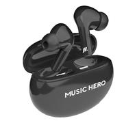 Music Hero - Auricolare Bluetooth Mhtwsbeatbtnork-nero MUSIC HERO