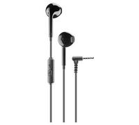 Cellularline VOICE CAPSULE Auricolari a capsula con microfono, tasto di risposta e connettore Jack 3.5mm Nero