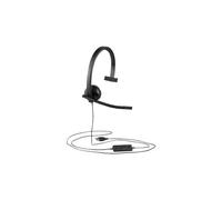Auricolari Mono Logitech H570e USB con Filo per Ufficio Microfono Antirumore Nero