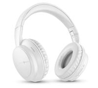 Auricolari Music Sound Boost wireless Bluetooth 3 modalità EQ microfono pieghevoli bianchi