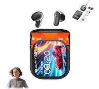 Auricolari NE20, auricolari con traduzione NE20, auricolari Bluetooth 6.0, cuffie wireless sportive impermeabili con touchscreen, con traduttore AI in 140 lingue in tempo reale(White)