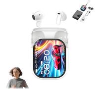 Auricolari NE20, auricolari con traduzione NE20, auricolari Bluetooth 6.0, cuffie wireless sportive impermeabili con touchscreen, con traduttore AI in 140 lingue in tempo reale(Black)