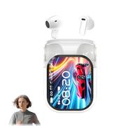 Auricolari NE20, auricolari con traduzione NE20, nuovi auricolari Bluetooth 6.0 del 2026, cuffie wireless sportive impermeabili con touchscreen, con traduttore AI in 140 lingue in tempo reale(Black)