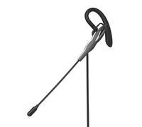 Auricolari Nedis CHSTUM210BK con cavo USB-C/A per ufficio e chiamate, nero e grigio