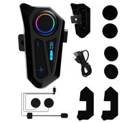 Auricolari per caschi motociclisti - Auricolare a mezza casco wireless, IPX6 Waterproof - Attrezzatura da ciclismo per esterni, carica di tipo C per la faccia
