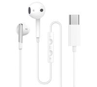 Auricolari per Honor 400 Pro/ 200 Smart/200/200 Lite/200 Pro/400 Lite, tipo C, auricolari cablati digitali HiFi stereo in-ear con bassi, cuffie USB C (BIANCO)
