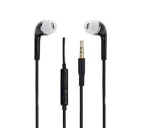 Auricolari per Samsung Galaxy A12 Nacho di alta qualità audio in-ear in silicone ultra comfort isolamento del rumore con controllo del volume e microfono - nero