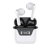 Auricolari per Traduttore di Lingue, Supporto per 144 Lingue Auricolari per Traduttore Wireless, Traduzione Online Gratuita, Tempo di Standby Lungo, per Viaggi D'affari (WHITE)