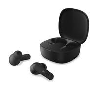 Philips TAT2100BK Auricolari True Wireless Bluetooth 6.0, 36 ore di riproduzione, 4 mic per chiamate chiare, Resistenza agli schizzi IPX4, Alloggiamento tascabile per la ricarica, Nero