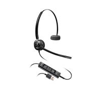 Auricolari Poly EncorePro 545 con cavo USB-A Headset per chiamate e musica Nero