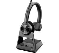 Auricolari Poly Wireless DECT Monoaurali con Cancellazione Rumore e Controllo On-ear Nero