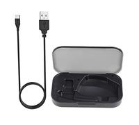 Auricolari portatili di ricarica per custodia nera da 450 mAh con cavo di ricarica USB per cuffie auricolari in schiuma EarTip EarPod Cuscino Coppa Tappo per le orecchie Custodia