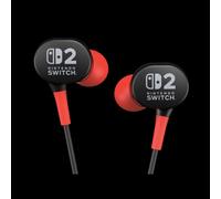 Auricolari PowerA Wired Earbuds per Nintendo Switch 2 con cavo Jack 3,5 mm Gaming Nero Rosso