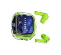 Auricolari radio trasparenti con display multicolore Tecnologia cancellazione attiva del rumore Durata batteria 35 ore Piano ergonomico basso aggiuntivo Accoppiamento rapido Auricolari trasparenti