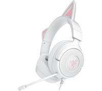 Razer Kraken Kitty V3 X - Cuffie con filo Kitty per gaming - Iconiche orecchie da gatto - Leggerezza di 270 g - Microfono cardioide HyperClear - Driver TriForce da 40mm - Jack da 3,5 mm | Bianco