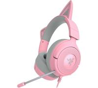 Razer Kraken Kitty V3 X - Cuffie con filo Kitty per gaming - Iconiche orecchie da gatto - Leggerezza di 270 g - Microfono cardioide HyperClear - Driver TriForce da 40mm - Jack da 3,5 mm | Quartz