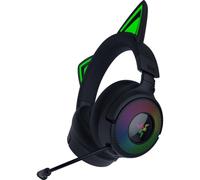 Auricolari Razer wireless HyperSpeed con Bluetooth, microfono retrattile e orecchie di gatto RGB neri