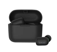 Auricolari Savio TWS-09 wireless Bluetooth 5.1 con microfono HD e autonomia 32 ore Nero
